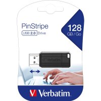 USB 2.0 Stick Verbatim, 128GB Speicher, PinStripe,...