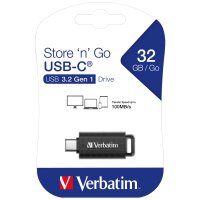 USB-C 3.2 Stick Verbatim, 32GB Speicher, Store n Go, Typ...