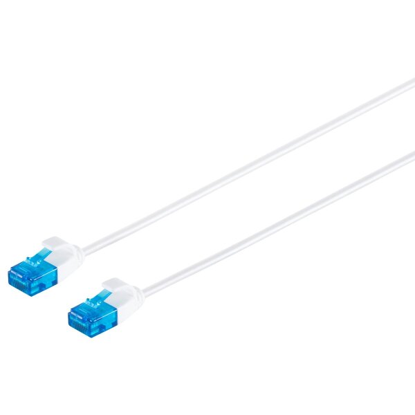 Patchkabel Cat.6 U/UTP slim wei&szlig;