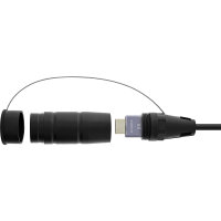 InLine&reg; HDMI Kabeltrommel, AOC HDMI 2.1 Kabel, 8K/60Hz, armiert, schwarz, 50m