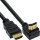 HDMI HS Kabel gewinkelt mit Eth. ST / ST verg. Kont. schwarz