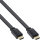 HDMI-High Speed Flachkabel mit Ethernet verg. Kontakte schwarz