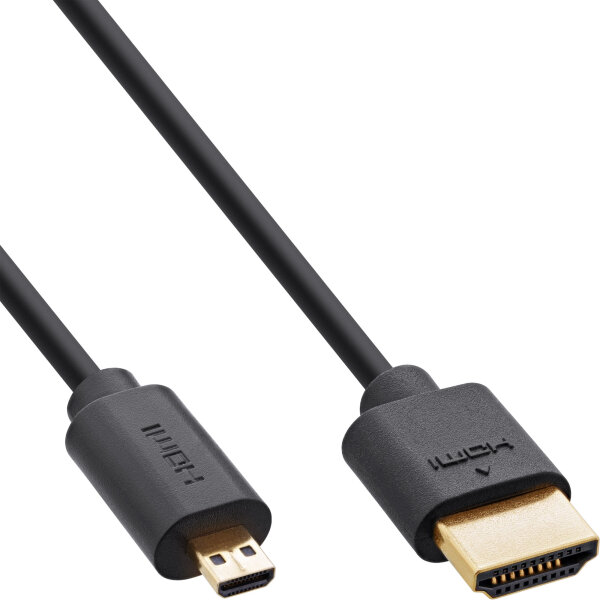 Slim Ultra High Speed HDMI Kabel 8K4K A St. / D St. (Micro)