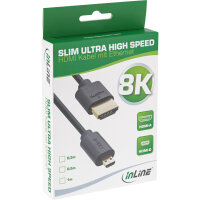 Slim Ultra High Speed HDMI Kabel 8K4K A St. / D St. (Micro)