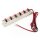 Netzger&auml;t-Verteilerleiste McPower NVT-620, 1x ein, 6 Ausg&auml;nge, 20 A max., DC