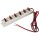Netzger&auml;t-Verteilerleiste McPower NVT-620, 1x ein, 6 Ausg&auml;nge, 20 A max., DC