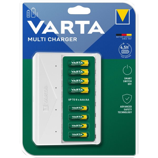 Multi-Ladeger&auml;t VARTA, f&uuml;r AA/ AAA Batterien, NiMH Akku