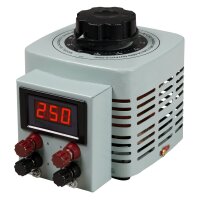 Ringkern-Stelltrafo McPower V-2000 LED, 0-250 V, 2 A, 500...