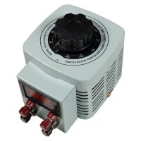 Ringkern-Stelltrafo McPower V-2000 LED, 0-250 V, 2 A, 500 W, NICHT galvanisch getrennt