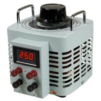 Ringkern-Stelltrafo McPower V-8000 LED, 0-250 V, 8 A,...