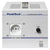 Trenntransformator PeakTech P 2240 230V AC, 2,5A, 500W, galvanische Trennung
