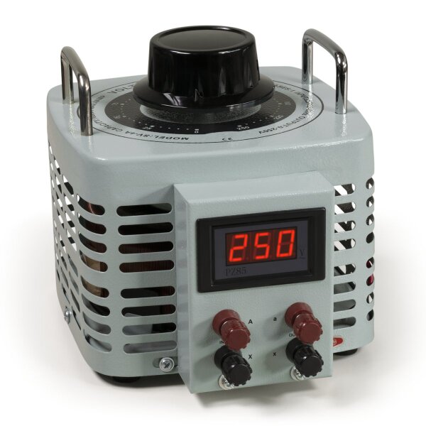 Ringkern-Stelltrafo McPower V-4000 LED, 0-250 V, 4 A, 1.000 W, NICHT galvanisch getrennt