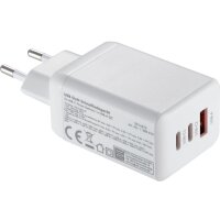 USB GaN Schnellladeger&auml;t McPower, 65W, 2x USB-C...