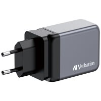 Ladeadapter Verbatim, Universal, GNC-65, GaN, 65W,grau,...