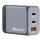 Ladeadapter Verbatim, Universal, GNC-65, GaN, 65W,grau, 1x USB-A QC, 2x USB-C PD