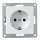 Schutzkontakt-Steckdose McPower Cup 250V~/16A, UP, Einsteckschutz, wei&szlig;