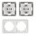 Steckdosen Set McPower Cup Beginner 2S, 3-teilig, wei&szlig;