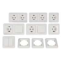 Schalter und Steckdosen Set McPower Cup Standard Plus,...