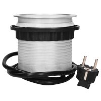 Tisch-Einbausteckdose &Oslash;10cm, 4 fach, 2 USB 2,4A,...
