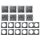 Schalter und Steckdosen Set McPower Flair Multimedia 18-teilig, anthrazit