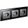 Steckdosen Set McPower Flair Beginner 3S-Style Profi anthrazit, Glasrahmen, Steckanschluss