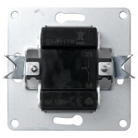 Taster McPower Flair mit Namensschild, 250V~/10A, UP, wei&szlig;
