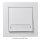 Taster McPower Flair mit Namensschild, 250V~/10A, UP, wei&szlig;