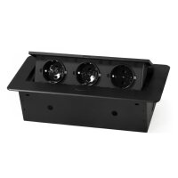 Tisch-Einbausteckdose McPower TS-03S 3x Steckdose,...