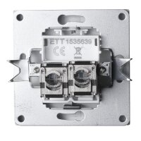 Netzwerk-Dose McPower Shallow CAT6A, UP, anthrazit, vollgeschirmt