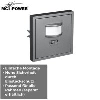 Unterputz IR Bewegungsmelder McPower Shallow 160&deg;, 750W, LED geeignet