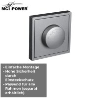 LED-Dimmer f&uuml;r elektronische Trafos McPower Shallow 250V~/300W, anthrazit