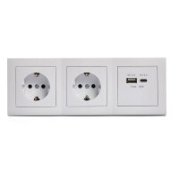 Steckdosenblock McPower Flair Aufbau, 2-fach...
