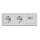 Steckdosenblock McPower Flair Aufbau, 2-fach Schutzkontakt + 2x USB A+C