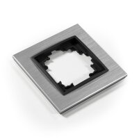 Rahmen McPower Flair, 1-fach, silbernes Aluminium