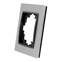 Rahmen McPower Flair, 1-fach, silbernes Aluminium