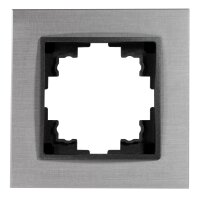 Rahmen McPower Flair, 1-fach, silbernes Aluminium