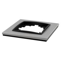 Rahmen McPower Flair, 1-fach, silbernes Aluminium