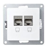 Netzwerk-Dose McPower Cup CAT6A, UP, vollgeschirmt