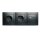 Steckdosenblock McPower Flair matt schwarz, 2-fach Schutzkontakt + 2x USB A+C