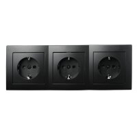 Steckdosen Set McPower Flair Beginner 3S Profi, matt schwarz