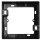 Aufputz-Rahmen McPower Flair 80x80x35mm, mit Montagebohrung, matt schwarz